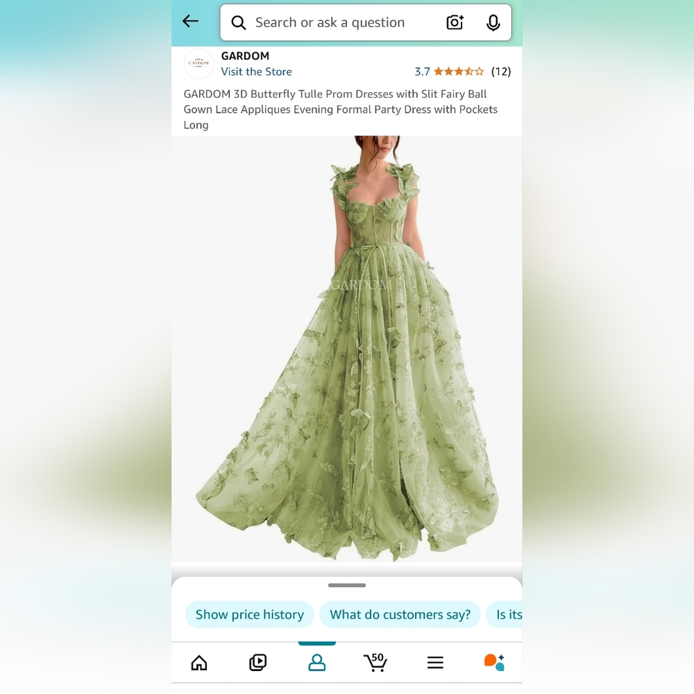 Green Butterfly Dress